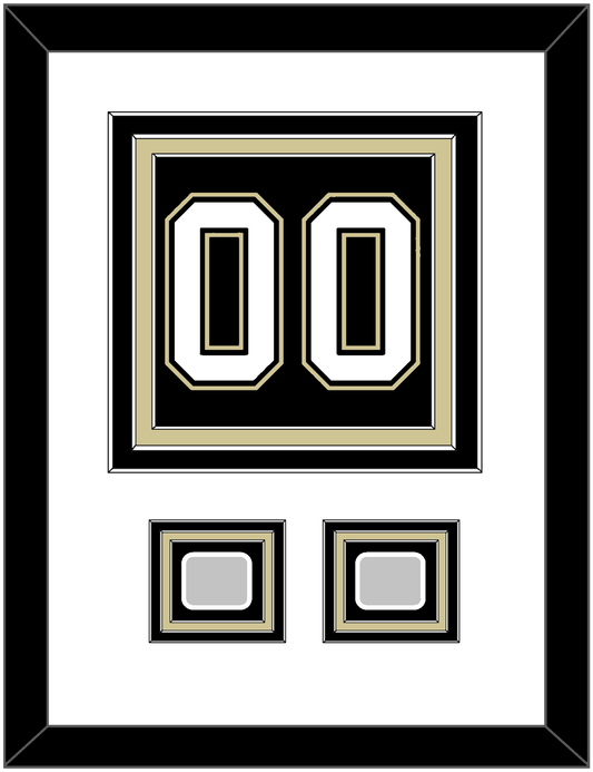 Pittsburgh Number (Back) & 2 Stanley Cup Finals Patches - Home Black (2007-2016) - Premier Tier 1