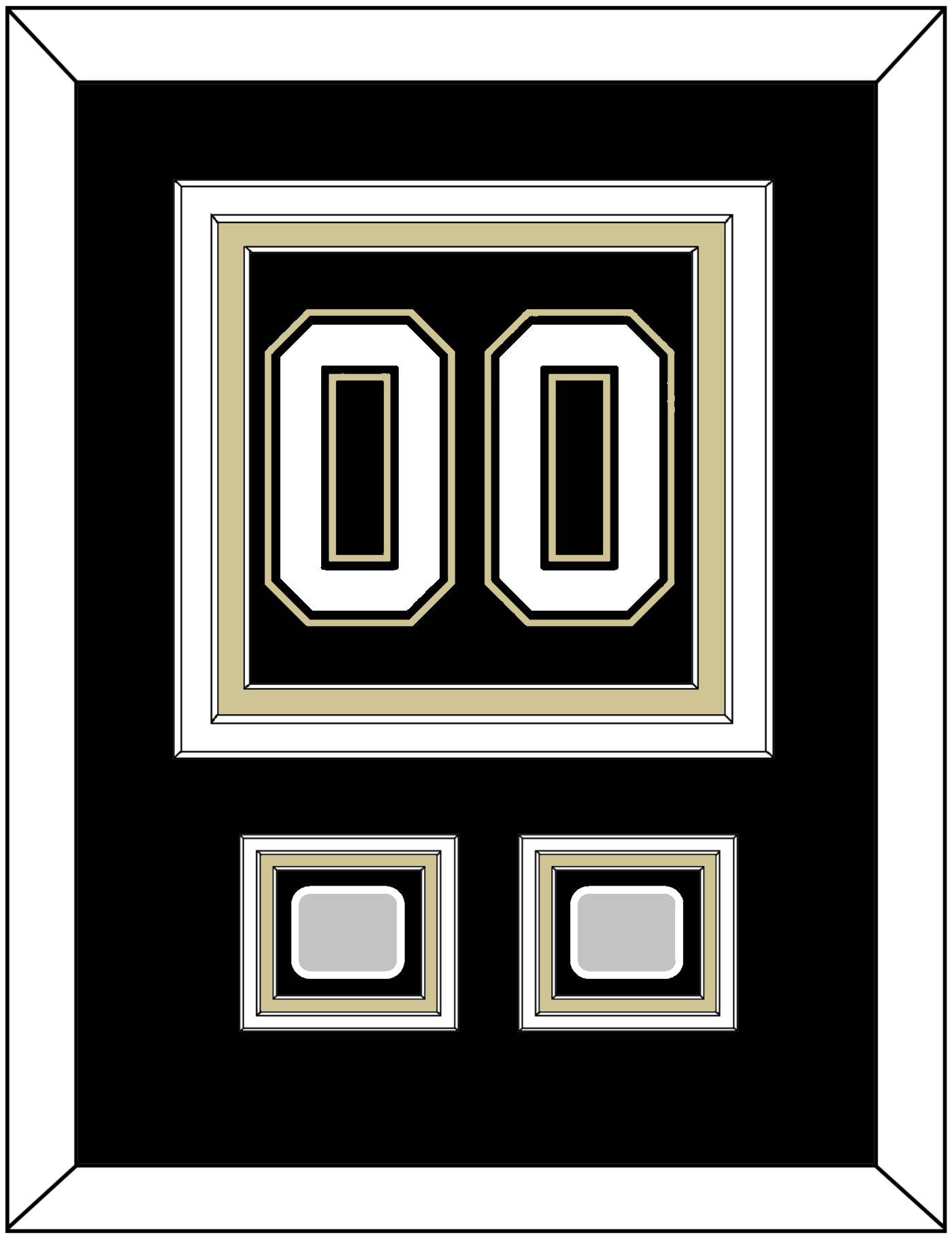 Pittsburgh Number (Back) & 2 Stanley Cup Finals Patches - Home Black (2007-2016) - Premier Tier 2