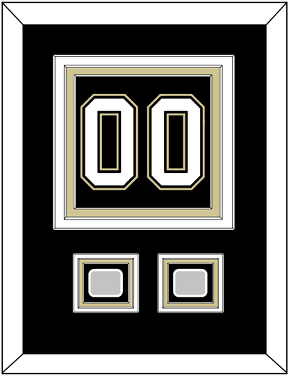 Pittsburgh Number (Back) & 2 Stanley Cup Finals Patches - Home Black (2007-2016) - Premier Tier 2