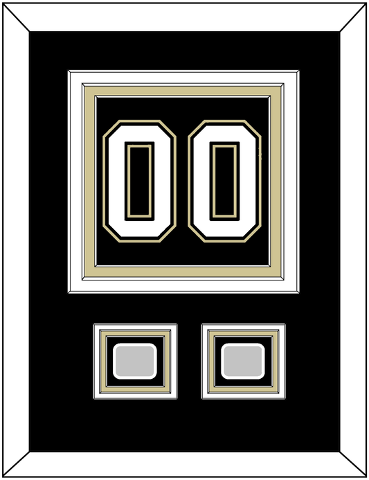Pittsburgh Number (Back) & 2 Stanley Cup Finals Patches - Home Black (2007-2016) - Premier Tier 2