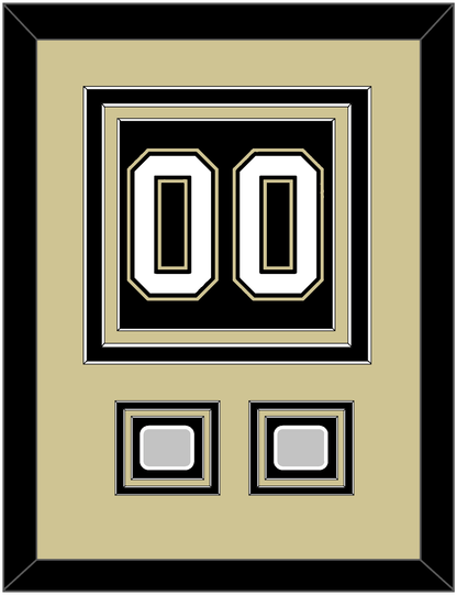 Pittsburgh Number (Back) & 2 Stanley Cup Champions Patches - Home Black (2007-2016) - Premier Tier 3