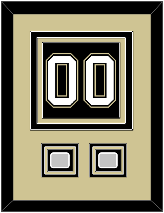 Pittsburgh Number (Back) & 2 Stanley Cup Champions Patches - Home Black (2007-2016) - Premier Tier 3