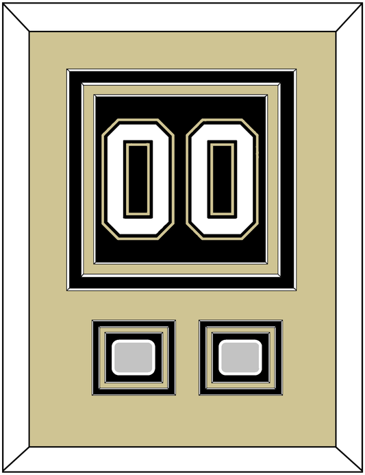 Pittsburgh Number (Back) & 2 Stanley Cup Champions Patches - Home Black (2007-2016) - Premier Tier 3