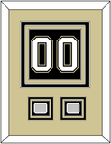 Pittsburgh Number (Back) & 2 Stanley Cup Champions Patches - Home Black (2007-2016) - Triple Mat 3