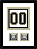 Pittsburgh Number (Back) & 2 Stanley Cup Finals Patches - Road White (2007-2016) - Triple Mat 1