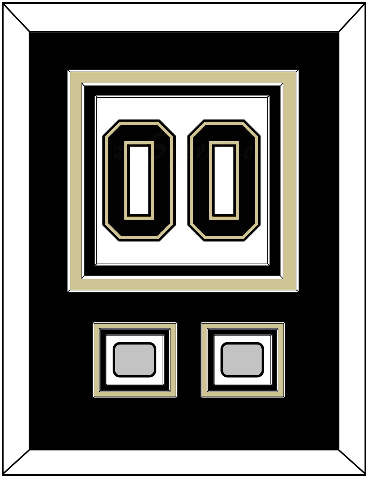 Pittsburgh Number (Back) & 2 Stanley Cup Finals Patches - Road White (2007-2016) - Premier Tier 2