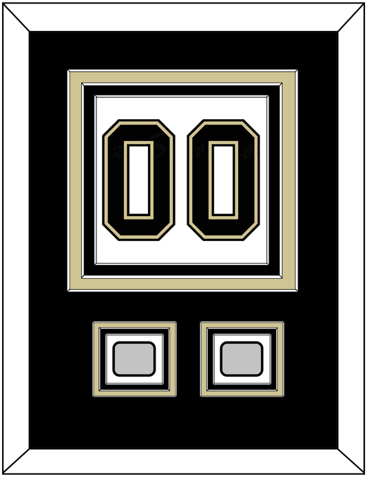 Pittsburgh Number (Back) & 2 Stanley Cup Finals Patches - Road White (2007-2016) - Premier Tier 2