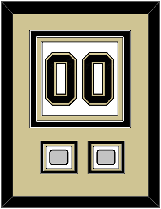 Pittsburgh Number (Back) & 2 Stanley Cup Finals Patches - Road White (2007-2016) - Premier Tier 3