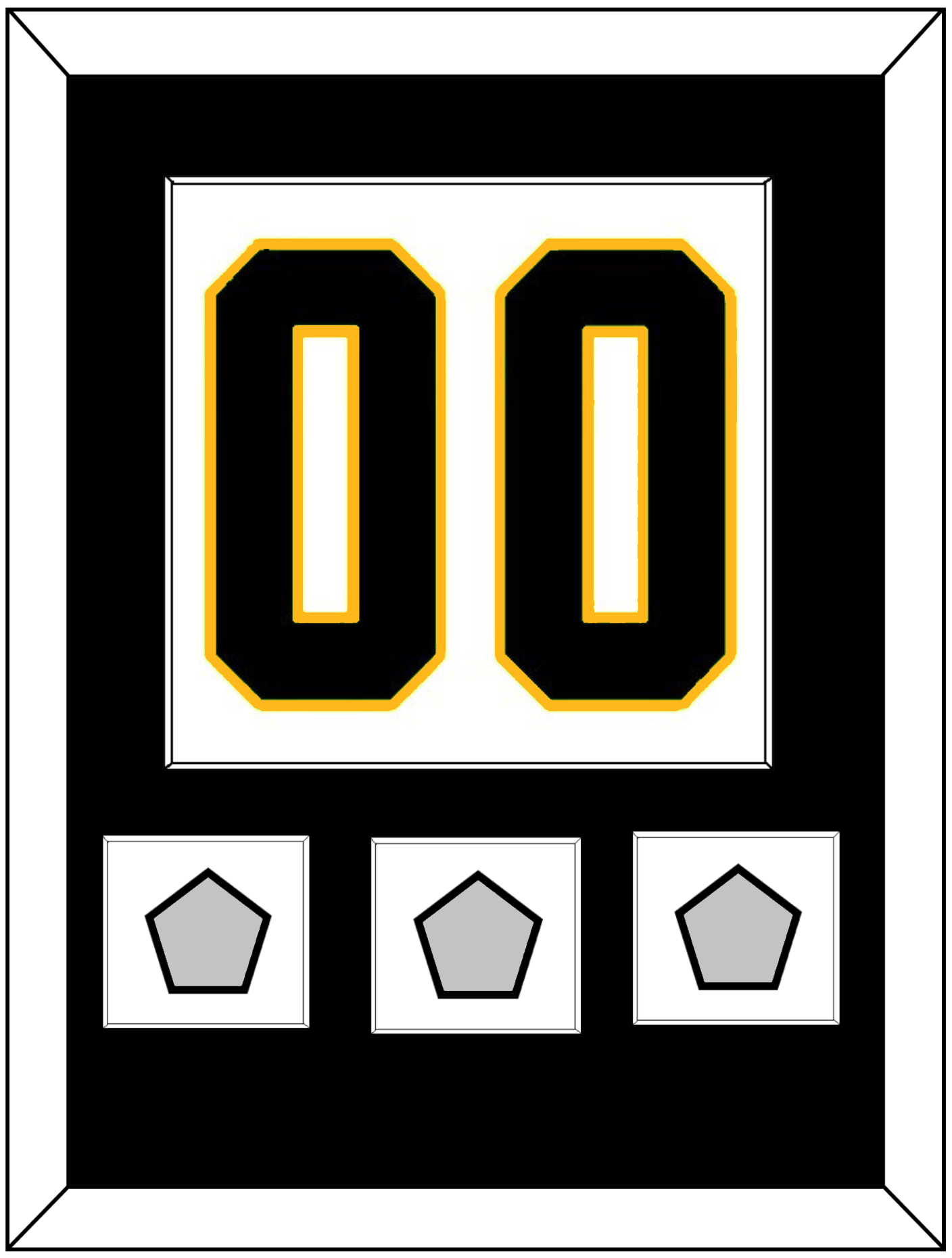 Pittsburgh Number (Back) & 3 Stanley Cup Champions Patches - Road White - Essential Tier 1