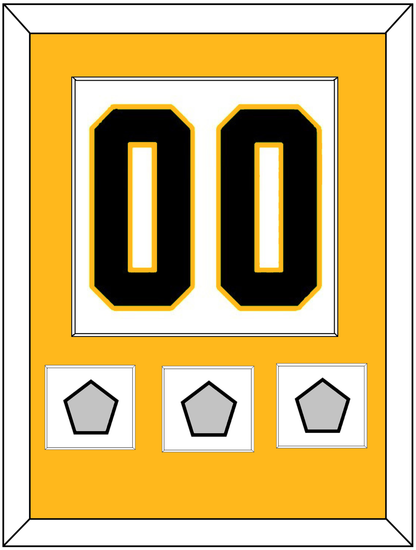 Pittsburgh Number (Back) & 3 Stanley Cup Champions Patches - Road White - Essential Tier 2