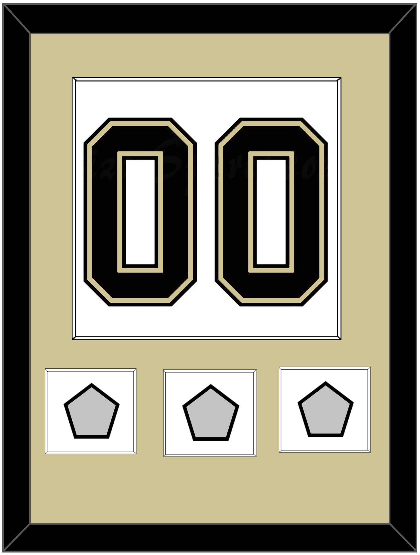 Pittsburgh Number (Back) & 3 Stanley Cup Champions Patches - Road White (2007-2016) - Essential Tier 2