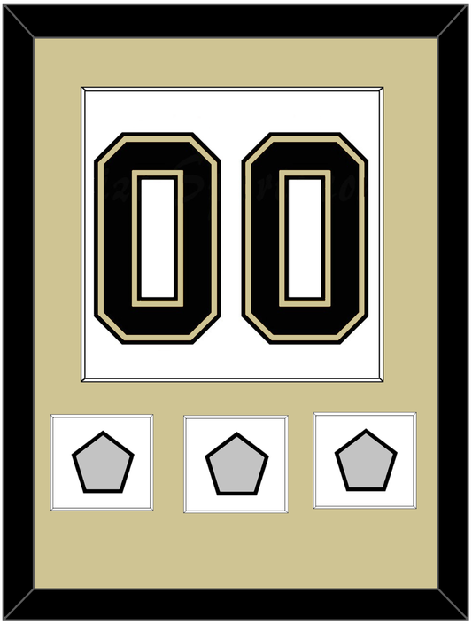 Pittsburgh Number (Back) & 3 Stanley Cup Champions Patches - Road White (2007-2016) - Essential Tier 2