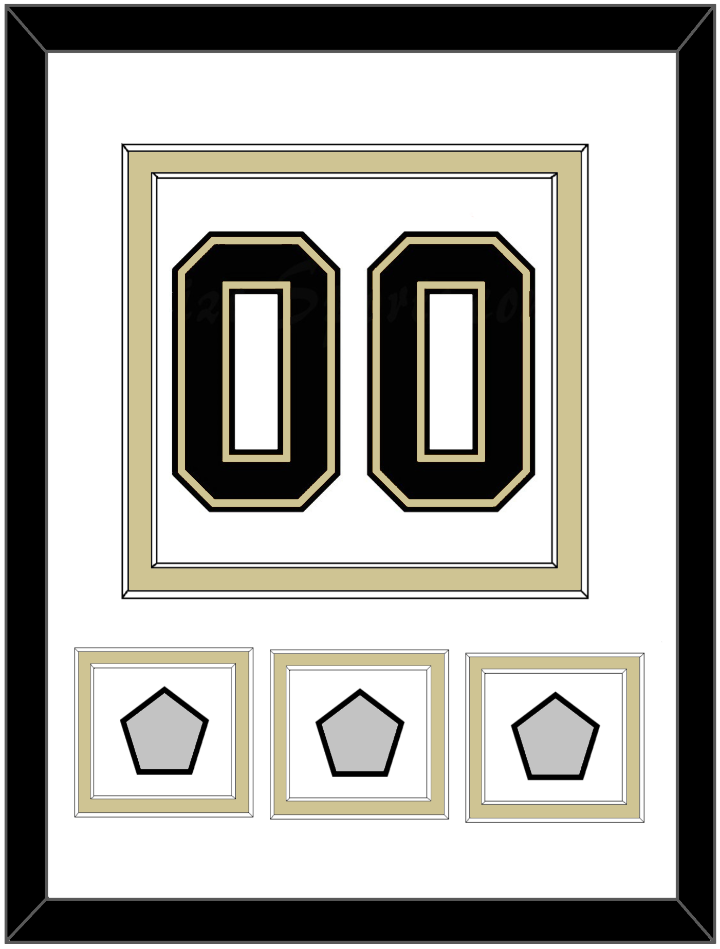 Pittsburgh Number (Back) & 3 Stanley Cup Finals Patches - Road White (2007-2016) - Signature Tier 1