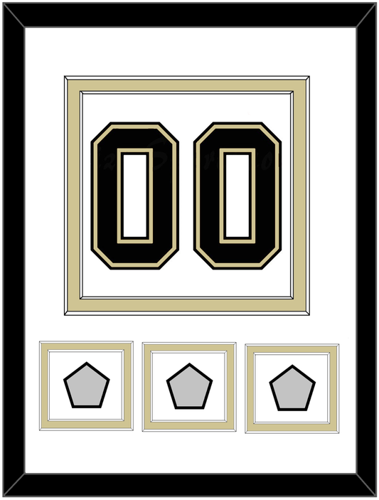 Pittsburgh Number (Back) & 3 Stanley Cup Finals Patches - Road White (2007-2016) - Signature Tier 1