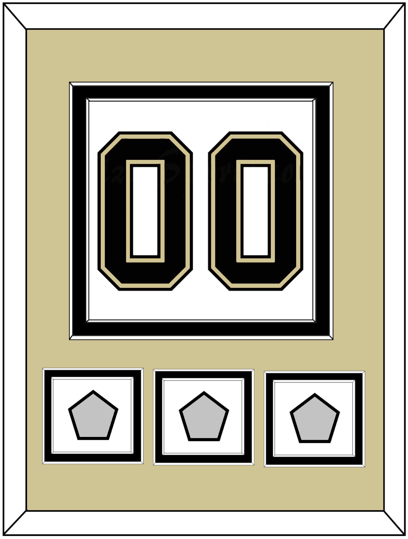 Pittsburgh Number (Back) & 3 Stanley Cup Finals Patches - Road White (2007-2016) - Signature Tier 3
