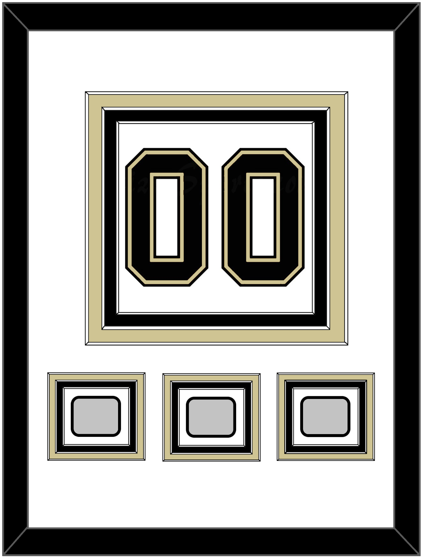 Pittsburgh Number (Back) & 3 Stanley Cup Finals Patches - Road White (2007-2016) - Premier Tier 1