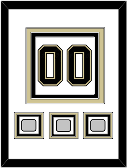 Pittsburgh Number (Back) & 3 Stanley Cup Finals Patches - Road White (2007-2016) - Premier Tier 1