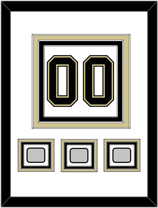 Pittsburgh Number (Back) & 3 Stanley Cup Champions Patches - Road White (2007-2016)- Premier Tier 1