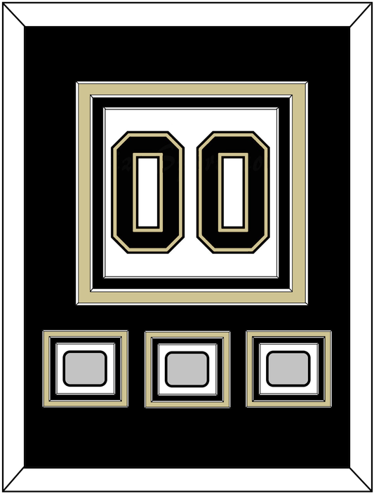 Pittsburgh Number (Back) & 3 Stanley Cup Champions Patches - Road White (2007-2016)- Premier Tier 2