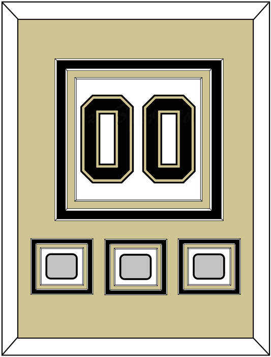 Pittsburgh Number (Back) & 3 Stanley Cup Champions Patches - Road White (2007-2016)- Premier Tier 3