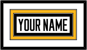 Pittsburgh Nameplate - Home White (1988-1992) - Double Mat 1