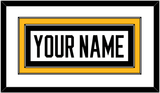 Pittsburgh Nameplate - Reverse Retro White (2020-2021) - Double Mat 1