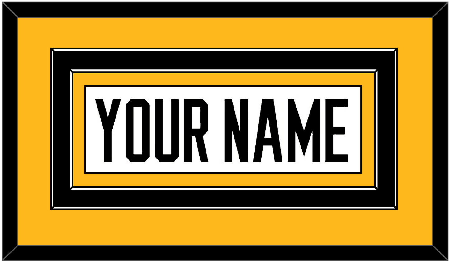Pittsburgh Nameplate - Home White (1988-1992) - Signature Tier 2
