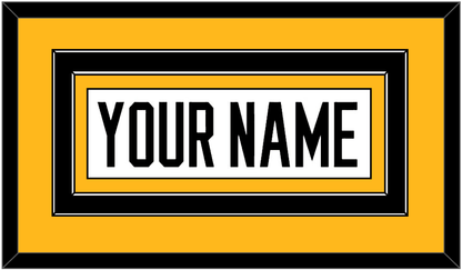 Pittsburgh Nameplate - Road White - Signature Tier 2