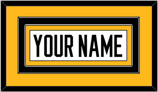 Pittsburgh Nameplate - Road White - Signature Tier 2