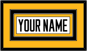 Pittsburgh Nameplate - Road White - Double Mat 2