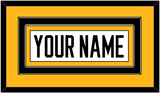 Pittsburgh Nameplate - Road White - Double Mat 2