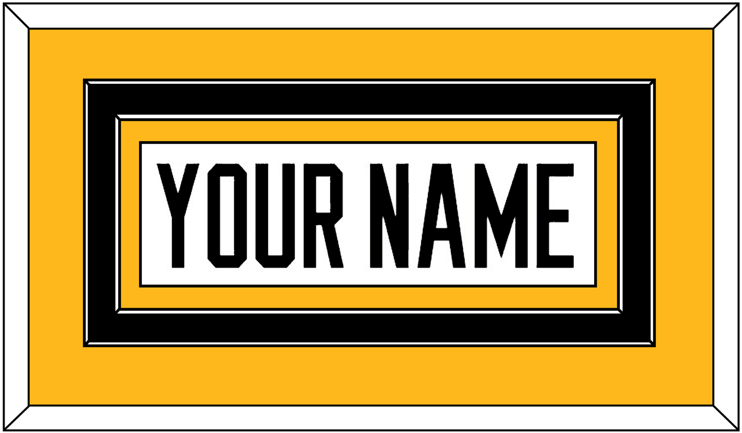 Pittsburgh Nameplate - Home White (1988-1992) - Signature Tier 2