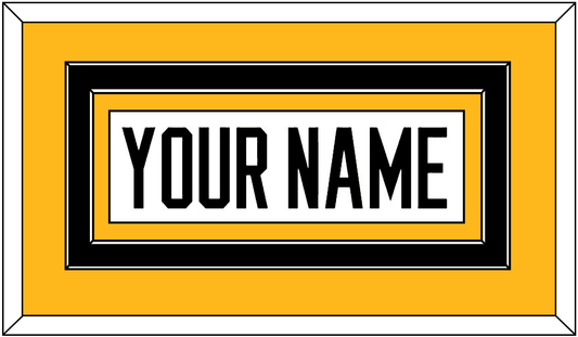 Pittsburgh Nameplate - Home White (1988-1992) - Signature Tier 2