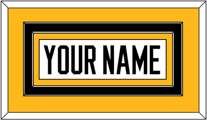 Pittsburgh Nameplate - Road White - Signature Tier 2