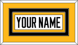 Pittsburgh Nameplate - Road White - Double Mat 2