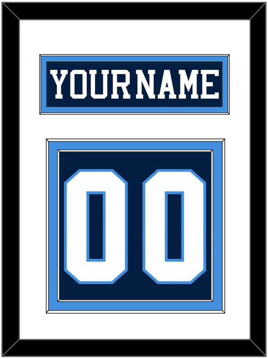 Pittsburgh Nameplate & Number (Back) - Road Blue (1977-1980) - Signature Tier 1