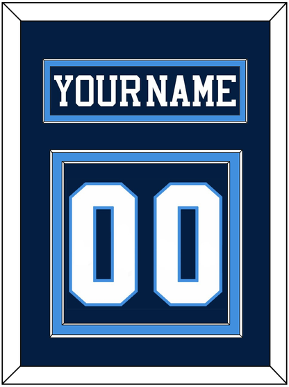 Pittsburgh Nameplate & Number (Back) - Road Blue (1977-1980) - Signature Tier 2