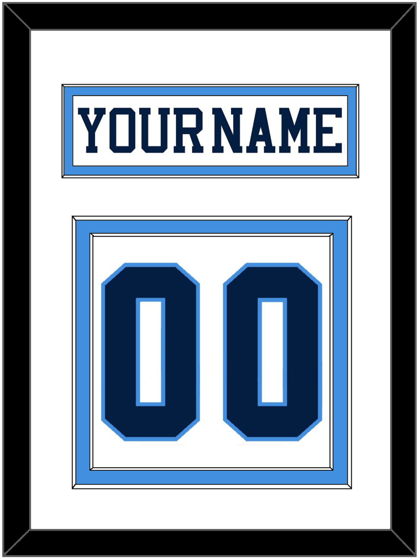 Pittsburgh Nameplate & Number (Back) - Home White (1977-1980) - Signature Tier 1