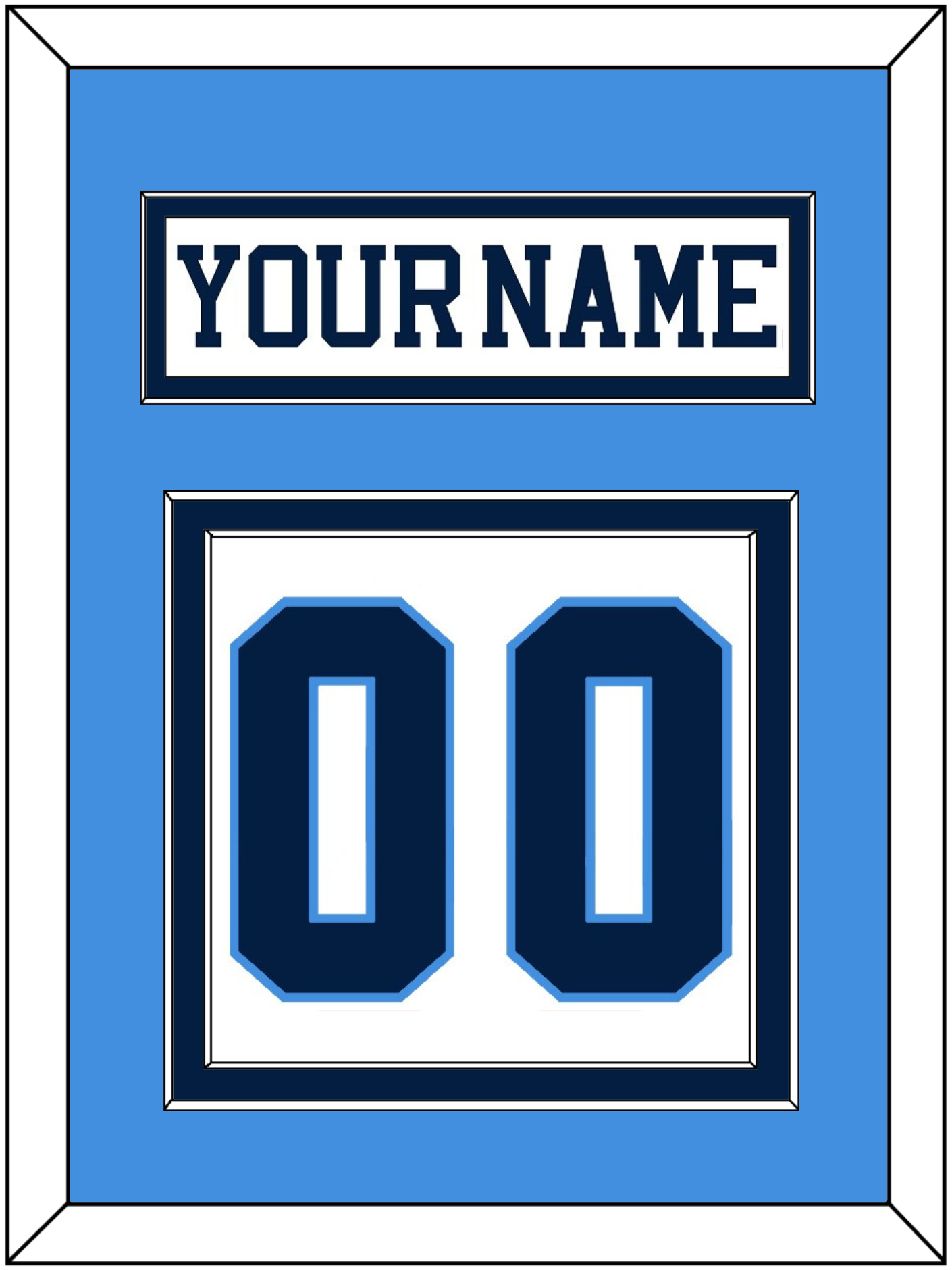 Pittsburgh Nameplate & Number (Back) - Home White (1977-1980) - Signature Tier 2