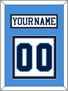 Pittsburgh Nameplate & Number (Back) - Home White (1977-1980) - Double Mat 2