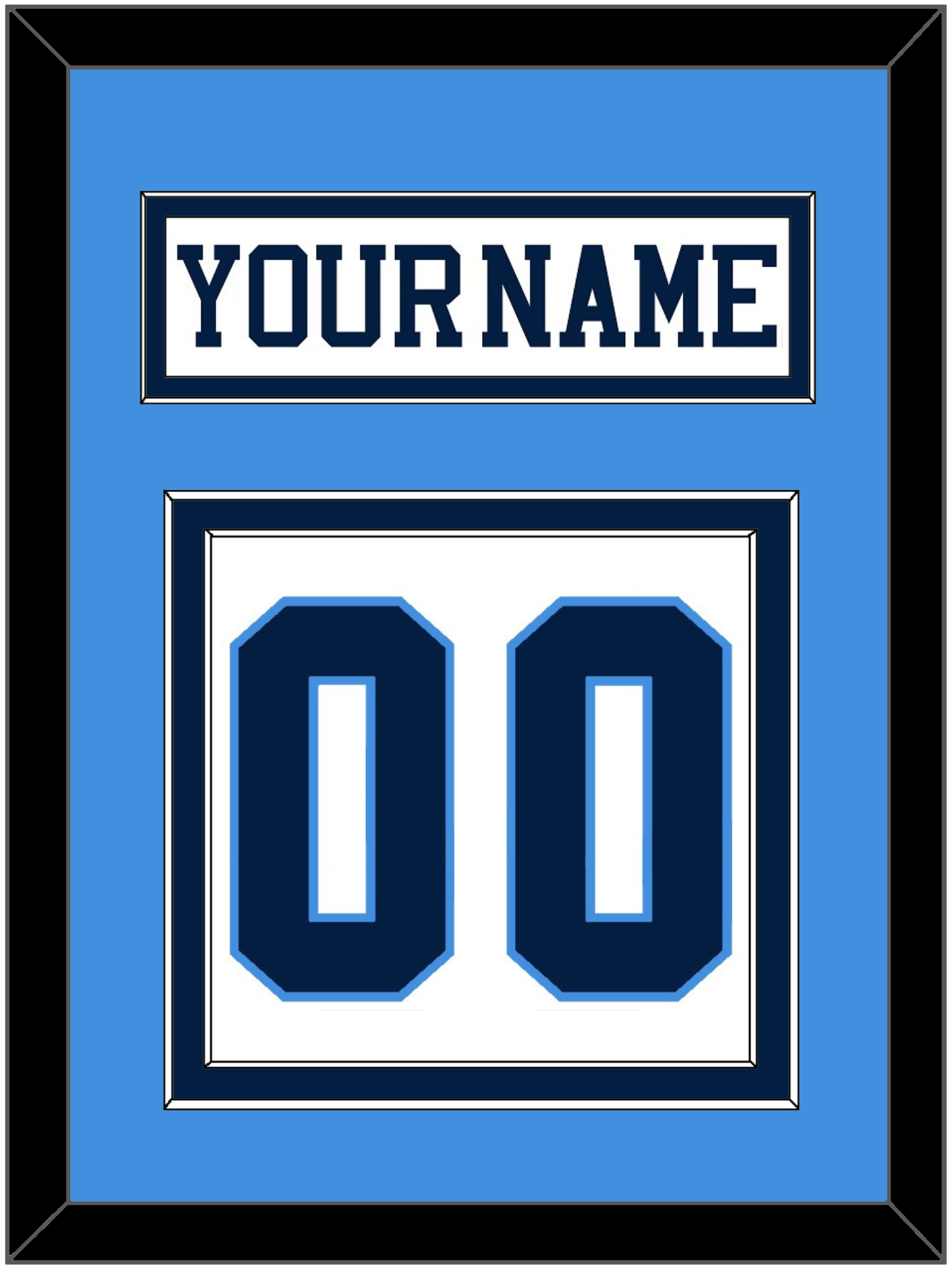 Pittsburgh Nameplate & Number (Back) - Home White (1977-1980) - Signature Tier 2