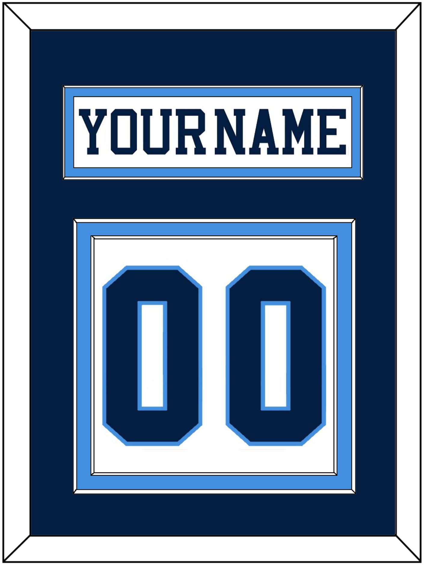 Pittsburgh Nameplate & Number (Back) - Home White (1977-1980) - Signature Tier 3