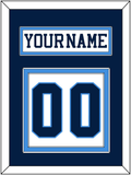 Pittsburgh Nameplate & Number (Back) - Home White (1977-1980) - Double Mat 3