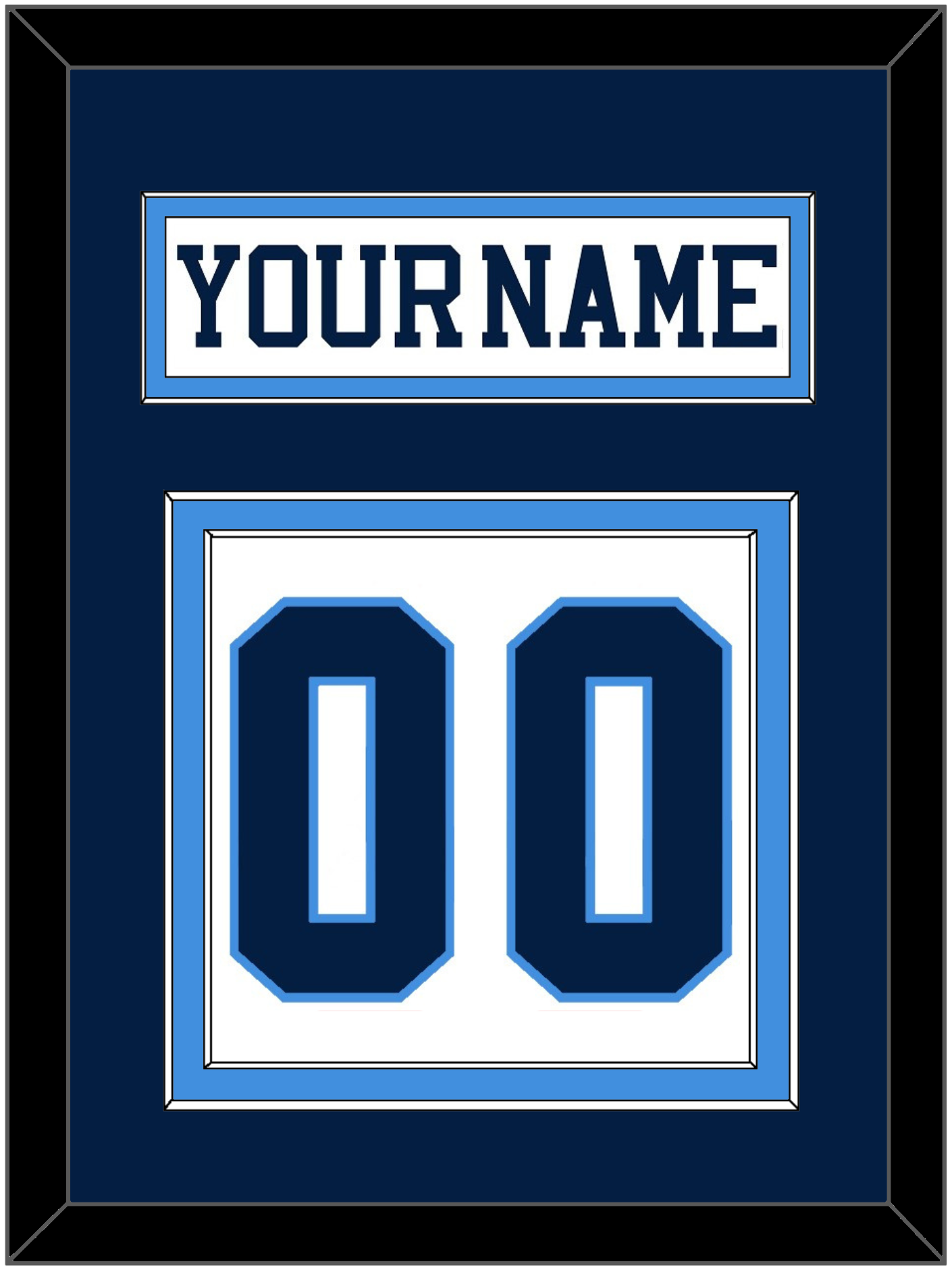 Pittsburgh Nameplate & Number (Back) - Home White (1977-1980) - Signature Tier 3