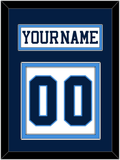 Pittsburgh Nameplate & Number (Back) - Home White (1977-1980) - Double Mat 3