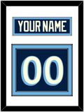 Pittsburgh Nameplate & Number (Back) - Alternate Navy Blue (2011-2013) - Double Mat 1