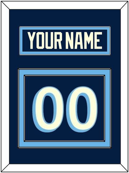 Pittsburgh Nameplate & Number (Back) - 2011 Winter Classic Navy Blue - Signature Tier 2