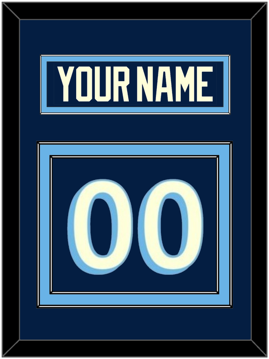 Pittsburgh Nameplate & Number (Back) - 2011 Winter Classic Navy Blue - Signature Tier 2