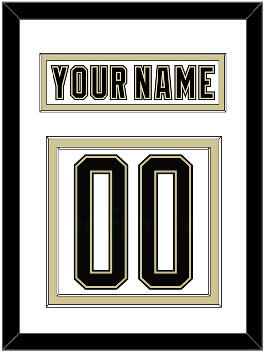 Pittsburgh Nameplate & Number (Back) - 2014 Stadium Series White - Signature Tier 1