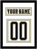 Pittsburgh Nameplate & Number (Back) - 2014 Stadium Series White - Double Mat 1